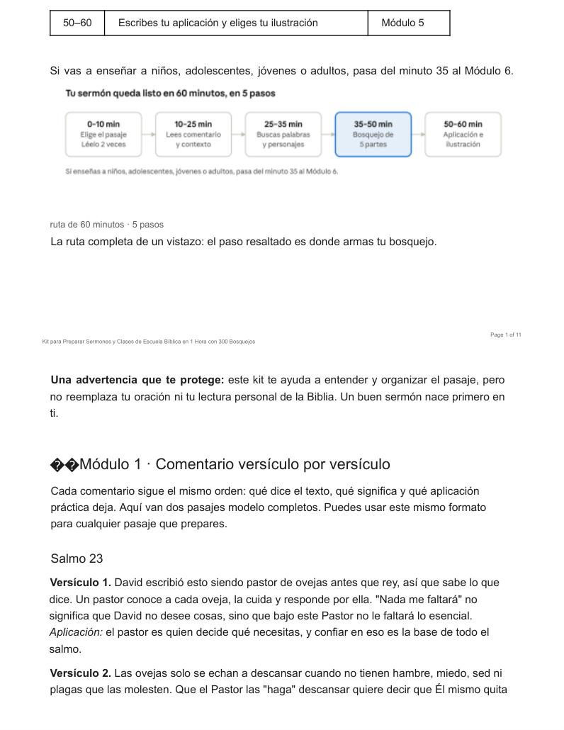Contenido real del módulo 01: Comentario versículo por versículo
